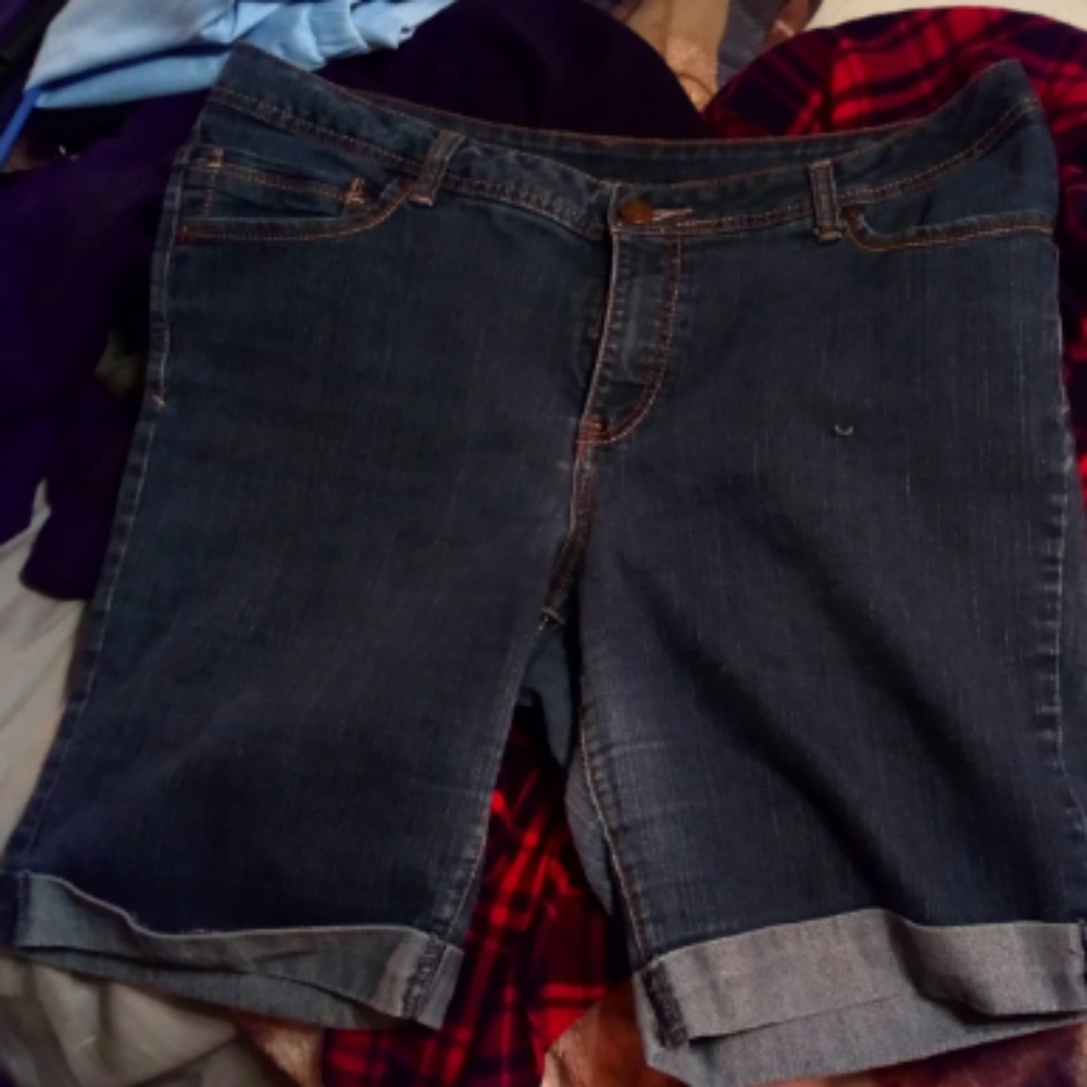 Knee length Jean shorts
